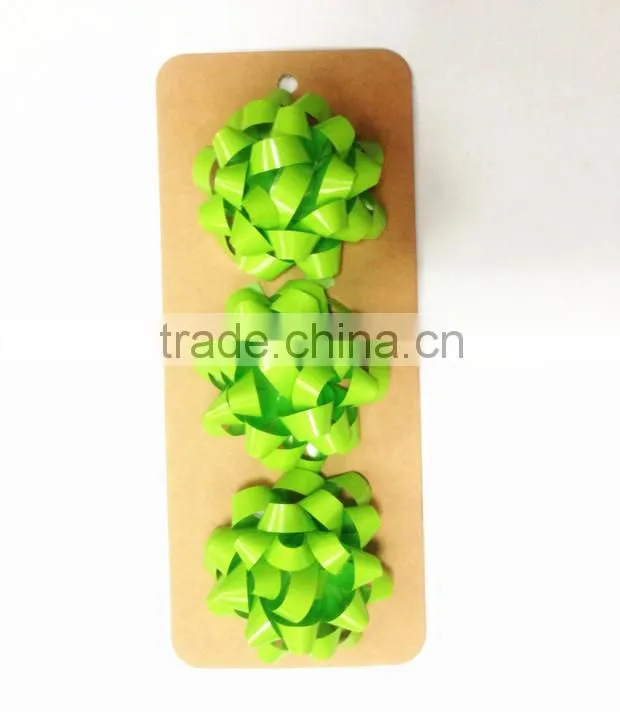 Iridescent Handmade Star Ribbon Bow, Artificial plastic Ribbon Bow,Pull Ribbon Bow