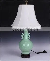 Chinese Longquan Celadon Style Ceramic Lamp