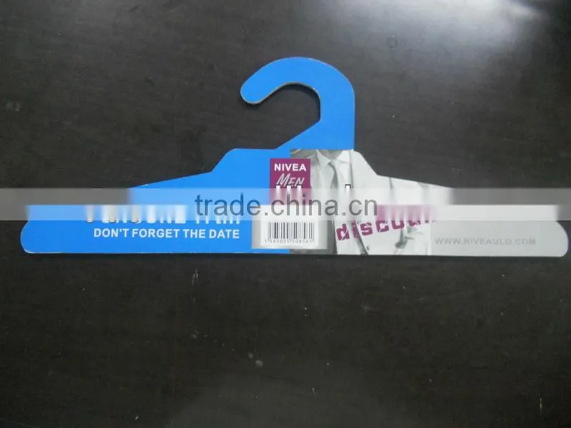 custom printed cardboard coat hanger