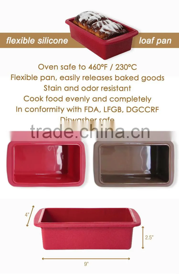 Eco-friendly silicone cake moulds Heat resistance silicone bread baking mold
