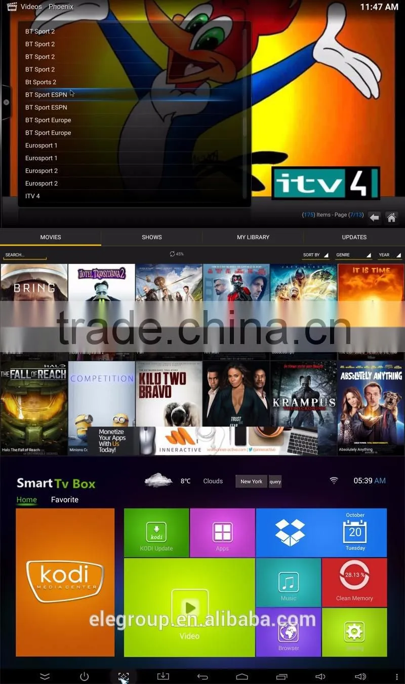 Quad Core Kodi WIFI 4K 3D Skype Android 5.1 Amlogic S905 Q Box