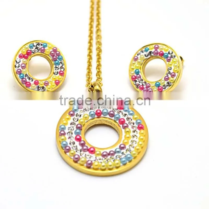 Jewelry Trends 2016 Wedding Favors Gifts Colorful Bead Fashion Heavy Jewelry Set