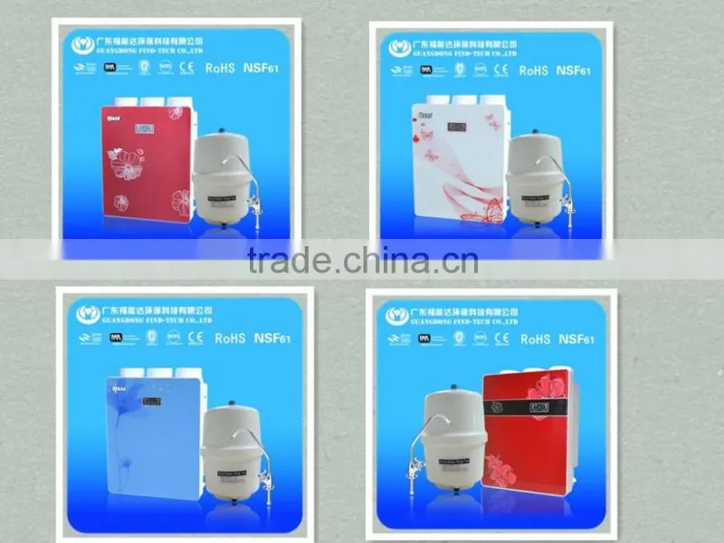 2016 luxury Wall mounted 5 stage reverse osmosis system water filter domestic price