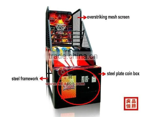 QH coin operated basketball game machine for sale