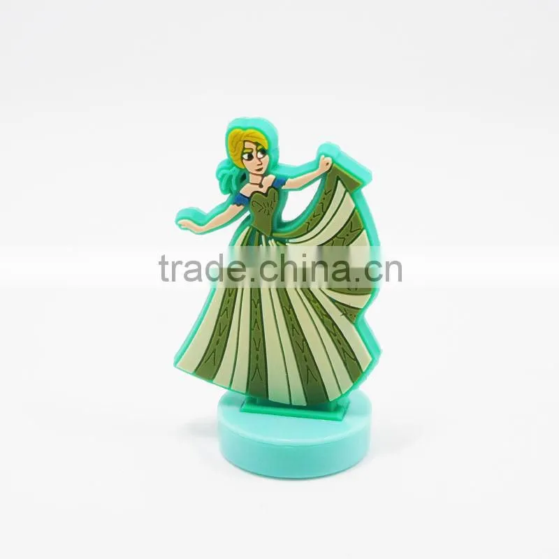 Cartoon Fairy Figure Silicone Plastic Action Figures Marvel Dancing Figures Silicone Cartoon Rubber Stamp