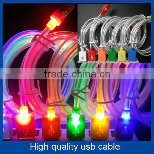 New Design Charing and Sync Led Light Up USB Cable