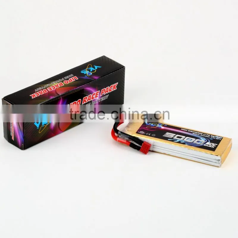 High Capacity YKS 7.4V 5000MAH 50C Lipo Battery Pack Akku For RC Car Muli Helicopter