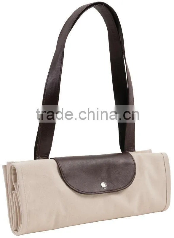 Recycled fashion tote foldable canvas bag