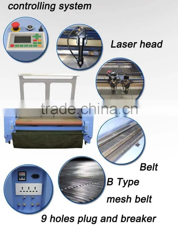 LX1610SC jinan factory fabric laser cutting machine auto feeder price