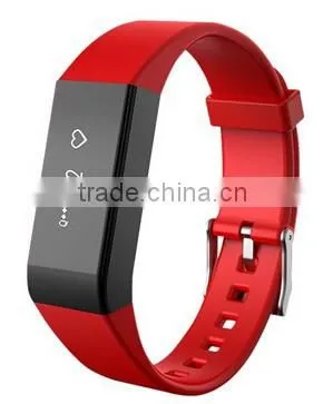 2016 OLED touch Bluetooth 4.0 waterproof fitness pedometers with heart rate monitor calorie counter smart bracelet wristband