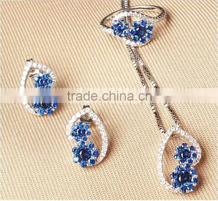 Alibaba new product cubic zirconia jewelry necklace set,unique jewelry set
