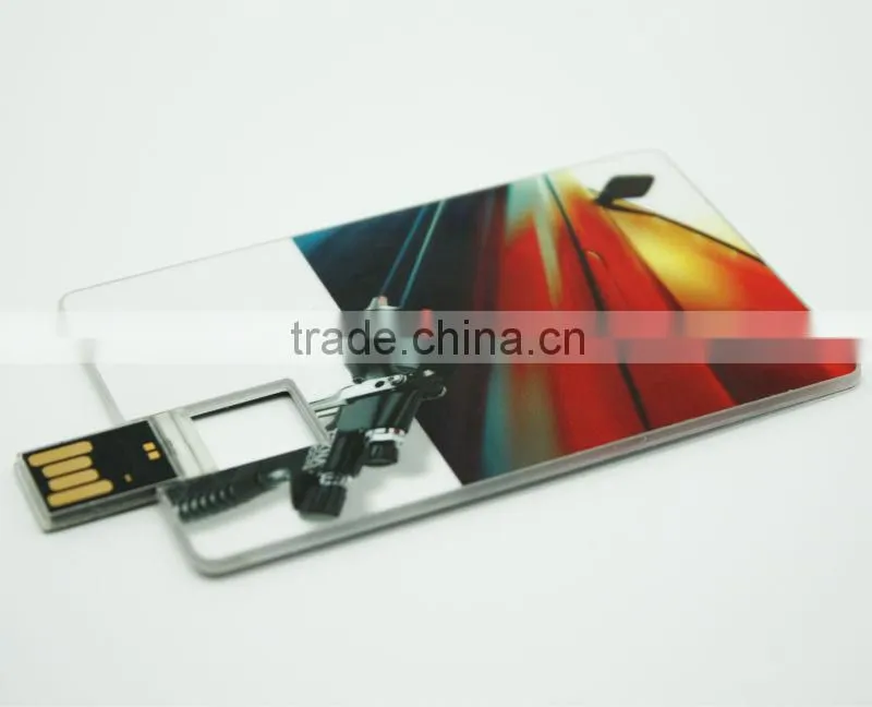 Super thin credit card shape usb flash drives with own logo