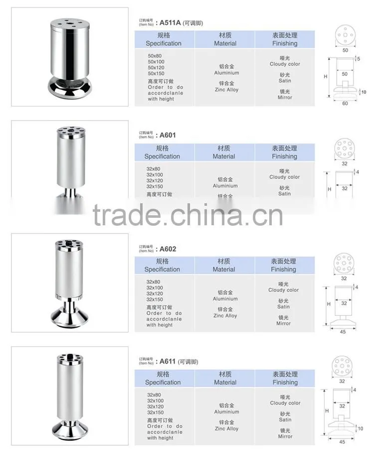 Decorative office furniture metal legs for sale