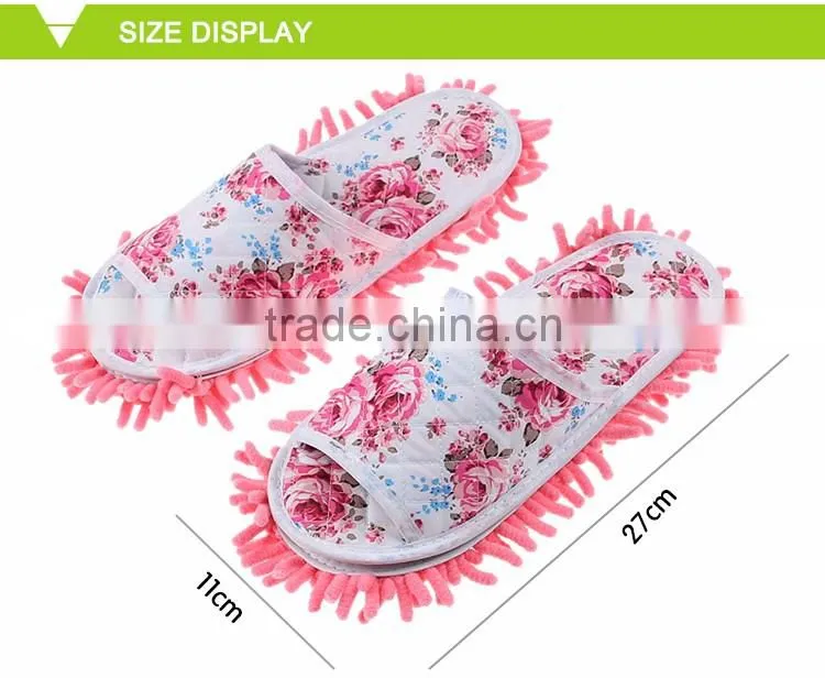 Clean Felt Shoes Cheap Price Kitchen Dust Chenille Mop Slippers