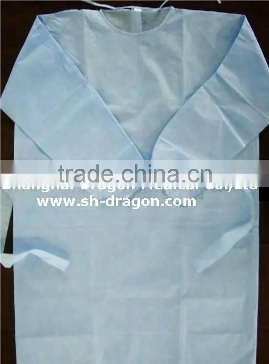 nonwoven gown, isolastion uniform, disposable gown