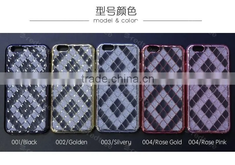 Popular Electroplate Grid Cell Phone Cases for Samsung Galaxy s6