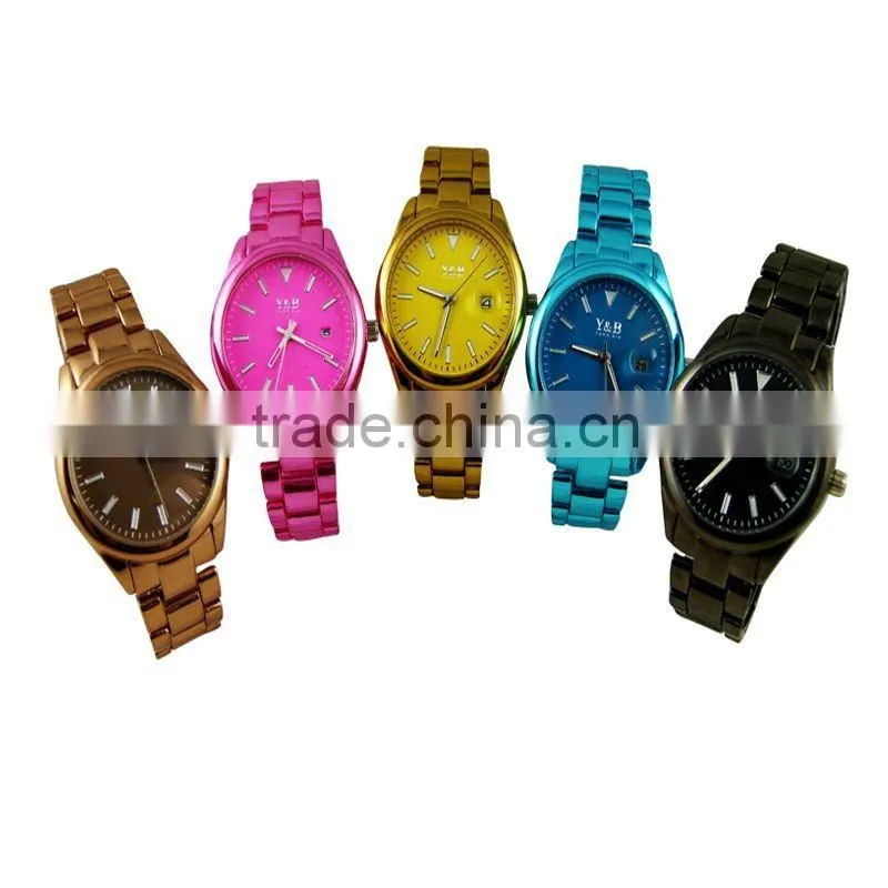 2013 Wholesale New Gold Titanium Japan Movt watch man