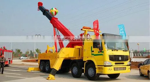 Sinotruck HOWO 8*4 platform road wrecker truck