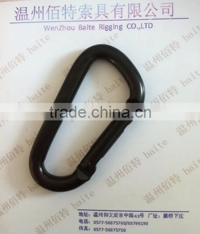 Hot Sale High Quality Black Flat Spring Snap Hook