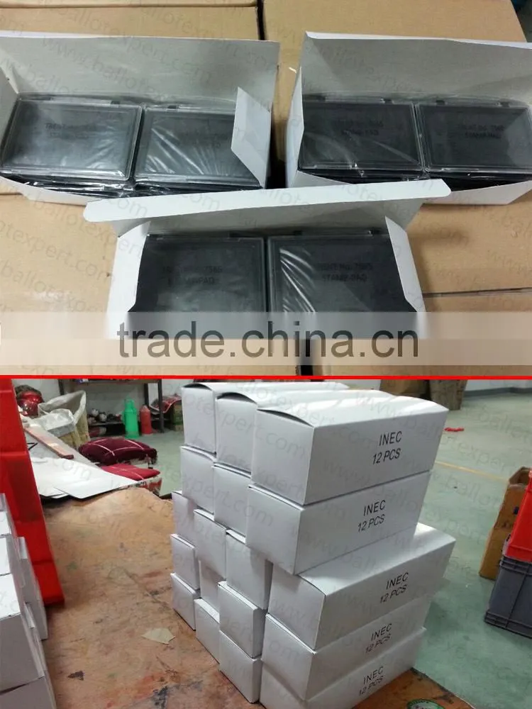 High Speed Ink Pad Of Red And Black Is Without A Smell