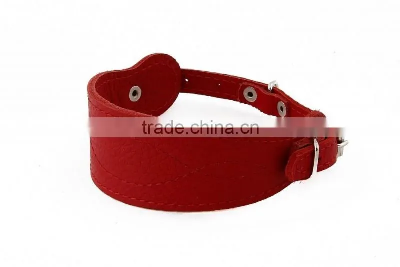 Nice pu leather dog leash comfortable puppy pets collar wholesale factory supply