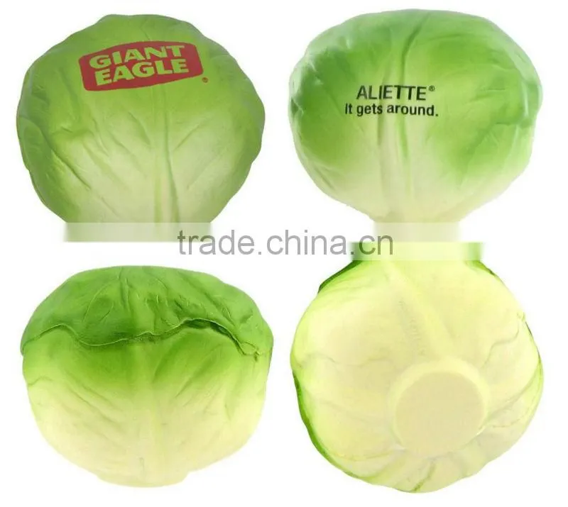 printed PU Eggplant stress toy ball