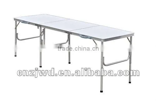 Silver Aluminum MDF Portable Folding Table stall table
