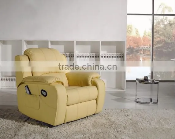Cheap and simple electric leather 1 seater sofa recliner chair