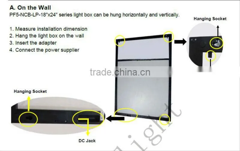 PF5 led writing board low heat and energy consumption