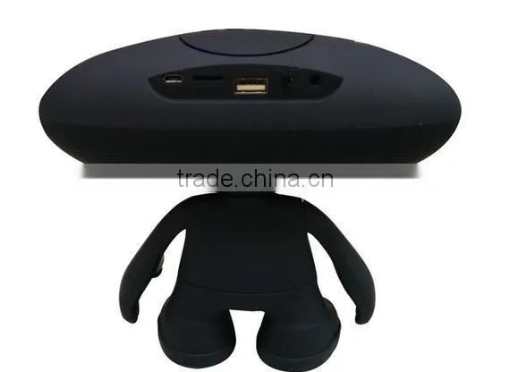 2015 new hot selling Doll stand football LED bluetooth speaker support TF card USB phone radio Aux