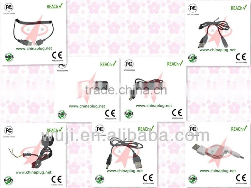 Chinese manufacturer exporter supplier usb male to 3.5mm male or jack cable