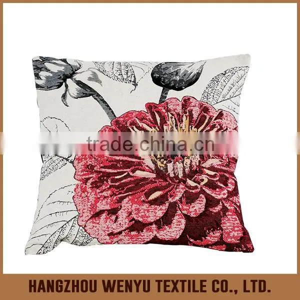 PLUS Beautiful Flower Home Decor Sofa Cushion Cover, OEM colorful pillowcase