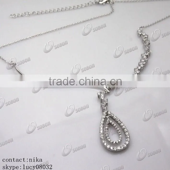 2016 fashion jewellry 925 sterling silver pendant necklace wholesale in China