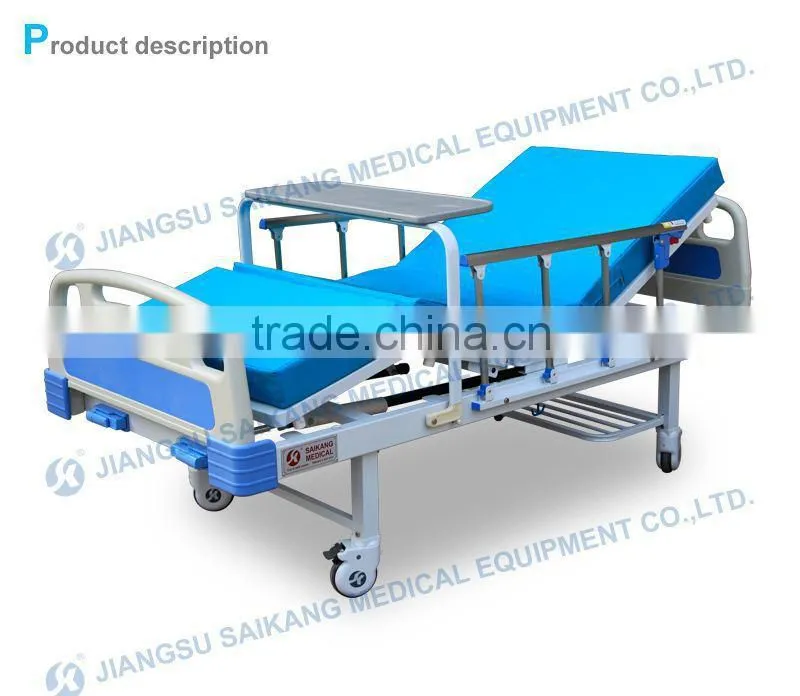 Adjustable Hydraulic Manual Hospital Bed (CE&FDA)