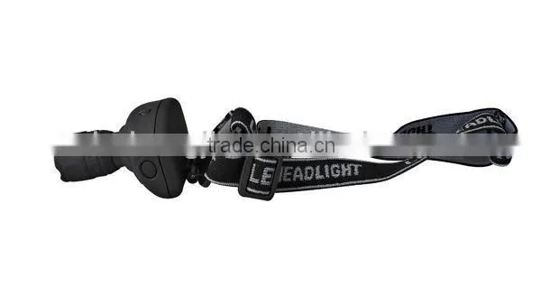 HJ-6002 led head torch light with 1W bulb zoom adjustable