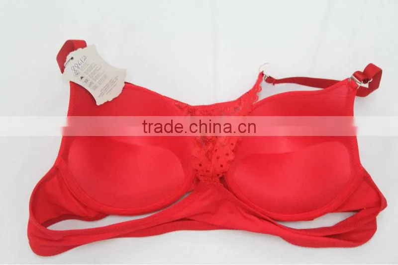 Stylish Front Closure Lace Back Lady Sex Bra