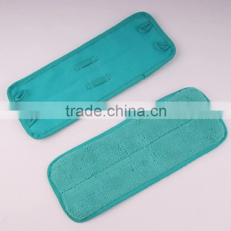 China supply microfibre flat mop refill/Wholesale microfiber wet mop heads