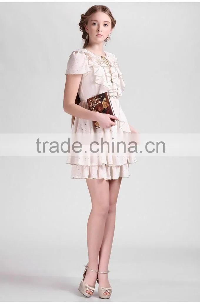 Wholesale Fashionable Alibaba Printed Design Chiffon Dresses Prom