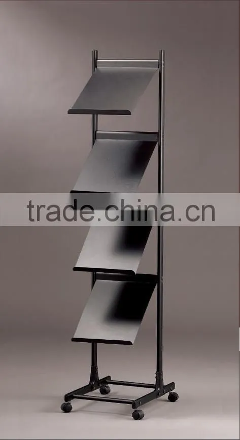Black color flyer display racks