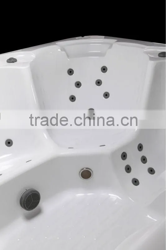 Wholesale spa products from Hangzhou China colorful water lamp 5 person swim spa pool with DVD
