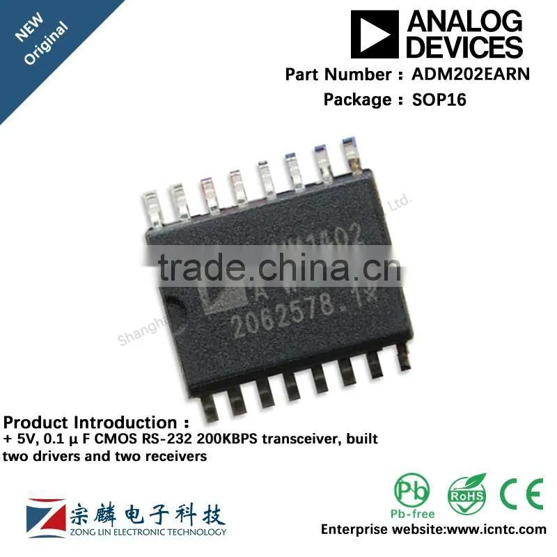 Genuine original ADM202EARN SOP16 SOP16 ADM202 transceiver
