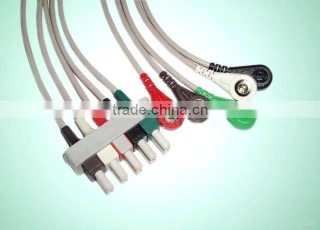 Cable with snap leadwires