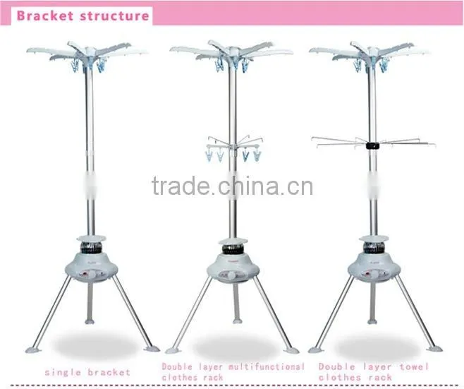 mini portable electric clothes dryer with multi-functional towel layer