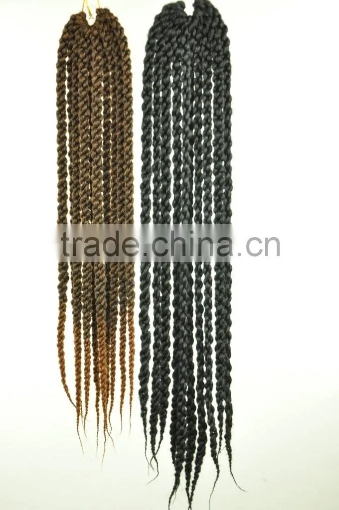 New Style 3D Cubic Havana mambo twist crochet braid hair extensions synthetic braiding hair crochet box braids