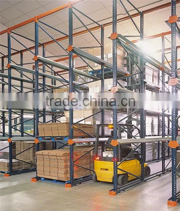 High Efficency warehouse Pallet Racking for forklift drive in