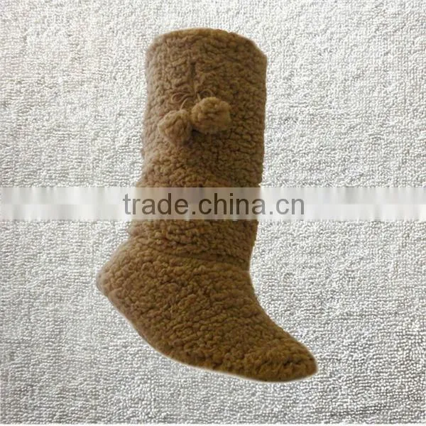 Ladies Non Slip Slipper Boots LEOPARD ZEBRA Indoor Warm Furry Slipper Boots