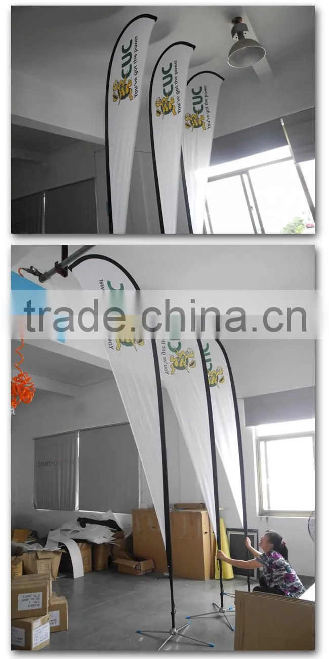 Cheap Custom Advertising Stand Flag Banner