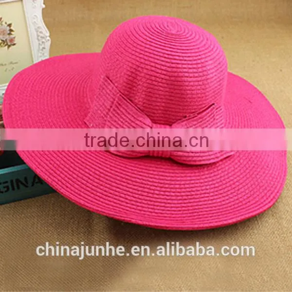 High quality hot popular hats straw hats with bowknot