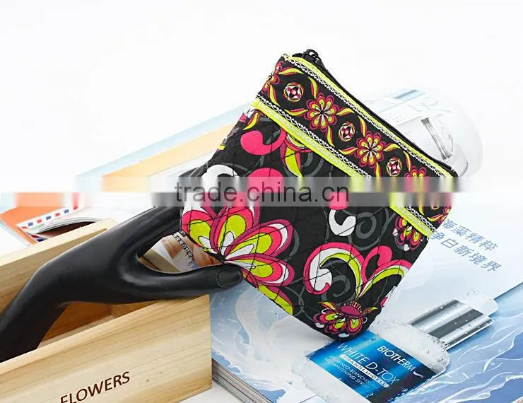 2013 canvas vinatge decorative pattern fashion wallet wholesale