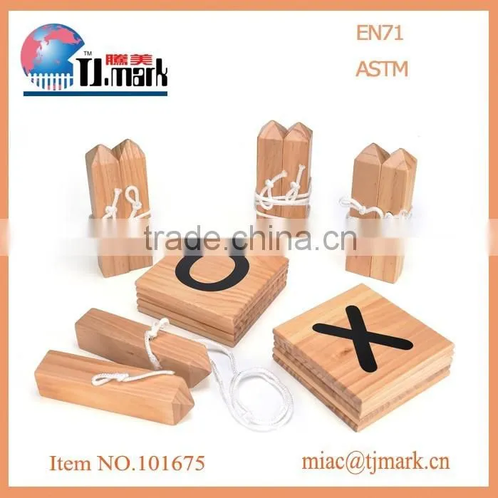 Garden game wooden kubb
